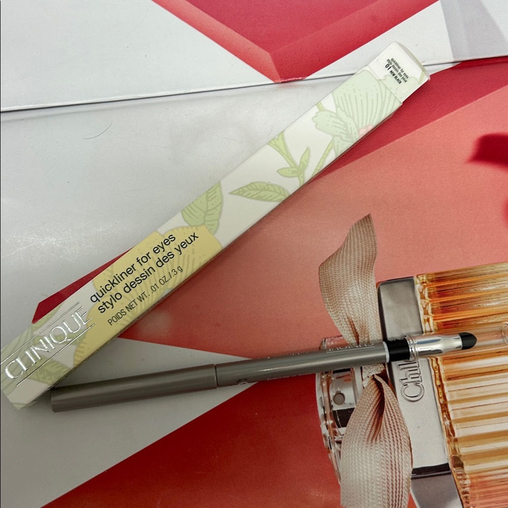 Clinique Quickliner For Eyes Eyeliner w/ Smudger Full Size 04 slate